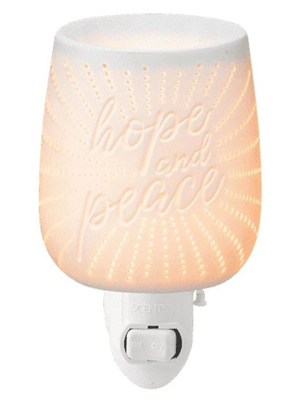 Scentsy HOPE & PEACE Mini Wax Warmer NIB